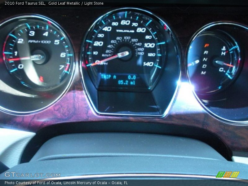 Gold Leaf Metallic / Light Stone 2010 Ford Taurus SEL