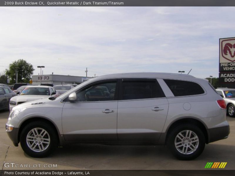 Quicksilver Metallic / Dark Titanium/Titanium 2009 Buick Enclave CX