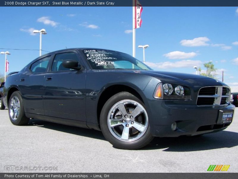 Steel Blue Metallic / Dark Slate Gray 2008 Dodge Charger SXT