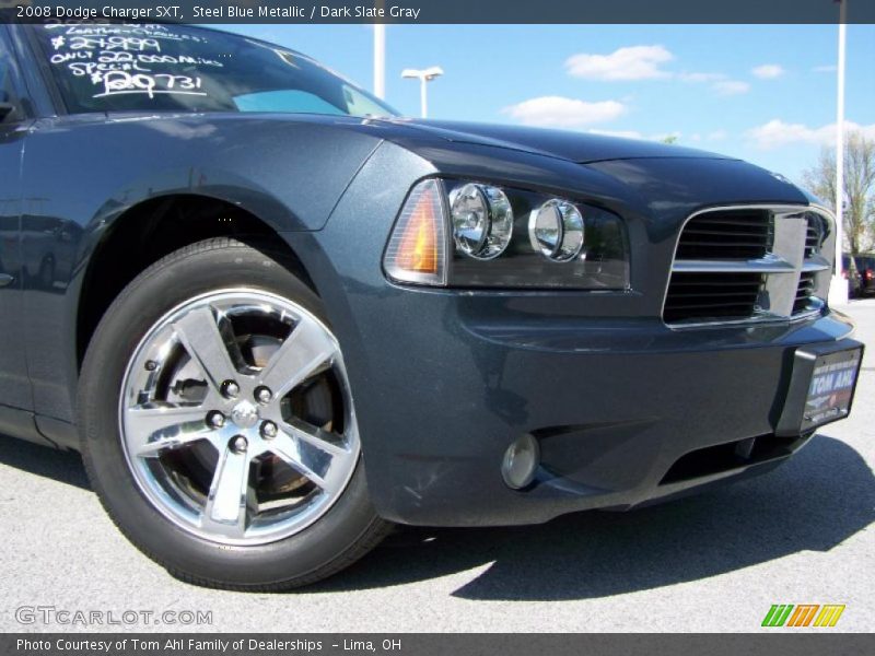Steel Blue Metallic / Dark Slate Gray 2008 Dodge Charger SXT