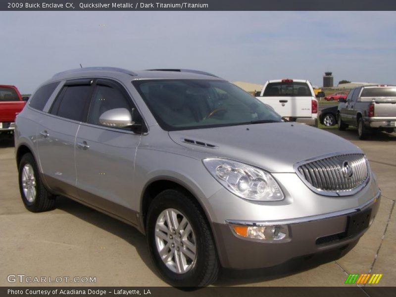 Quicksilver Metallic / Dark Titanium/Titanium 2009 Buick Enclave CX