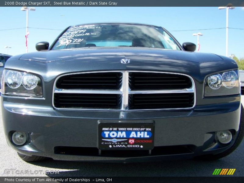 Steel Blue Metallic / Dark Slate Gray 2008 Dodge Charger SXT