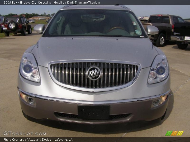 Quicksilver Metallic / Dark Titanium/Titanium 2009 Buick Enclave CX