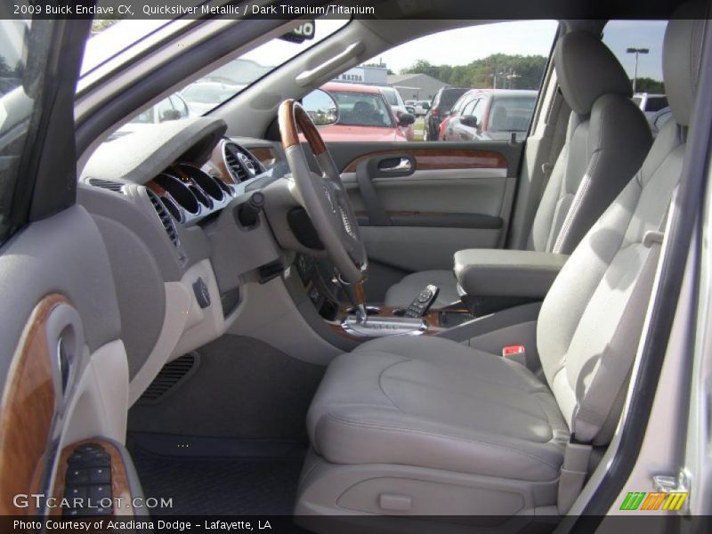 Quicksilver Metallic / Dark Titanium/Titanium 2009 Buick Enclave CX