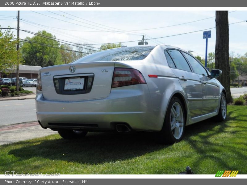 Alabaster Silver Metallic / Ebony 2008 Acura TL 3.2