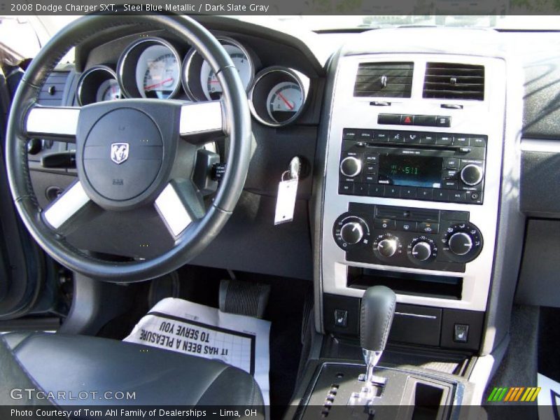 Steel Blue Metallic / Dark Slate Gray 2008 Dodge Charger SXT