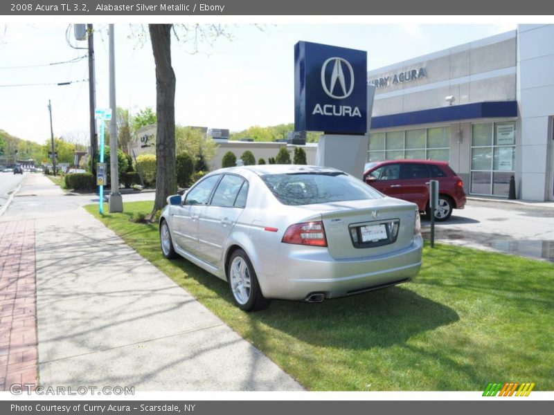 Alabaster Silver Metallic / Ebony 2008 Acura TL 3.2