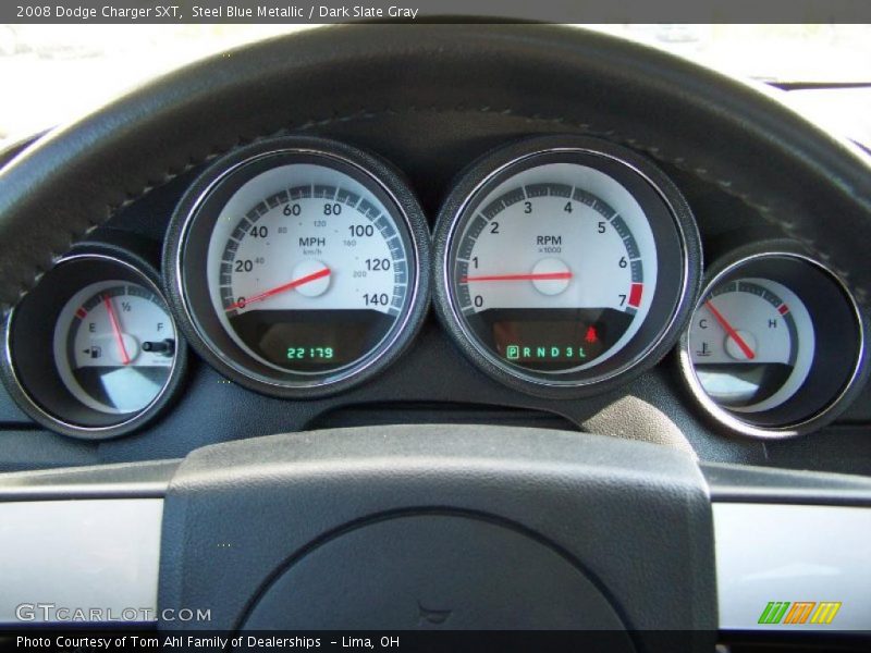 Steel Blue Metallic / Dark Slate Gray 2008 Dodge Charger SXT