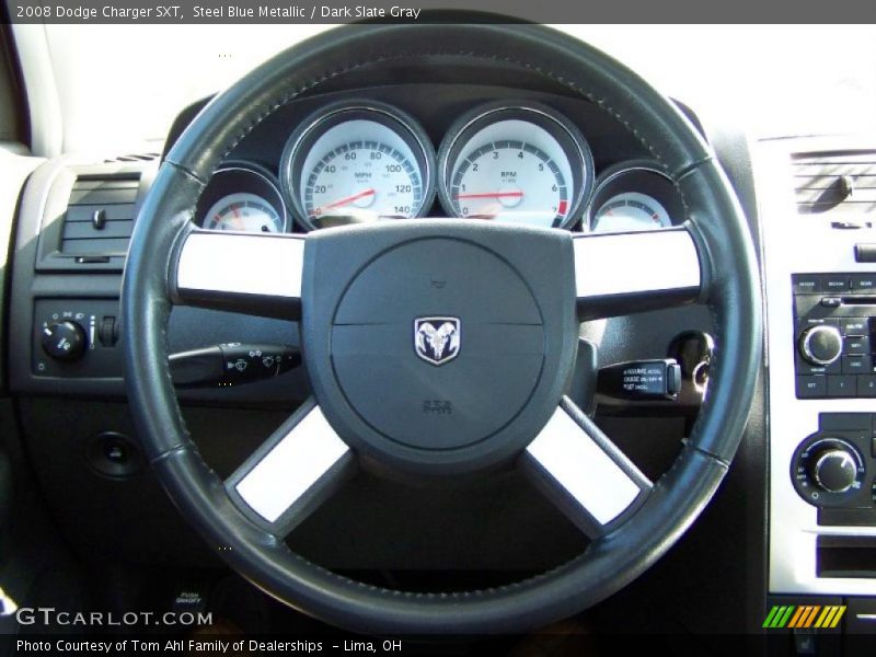 Steel Blue Metallic / Dark Slate Gray 2008 Dodge Charger SXT