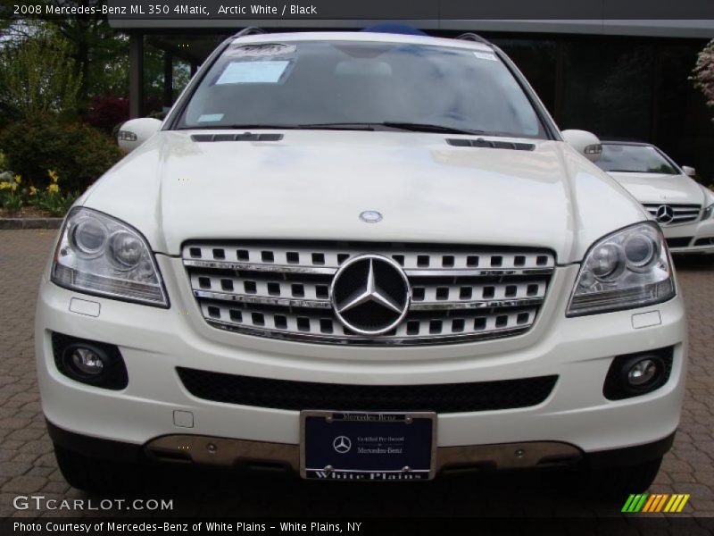 Arctic White / Black 2008 Mercedes-Benz ML 350 4Matic