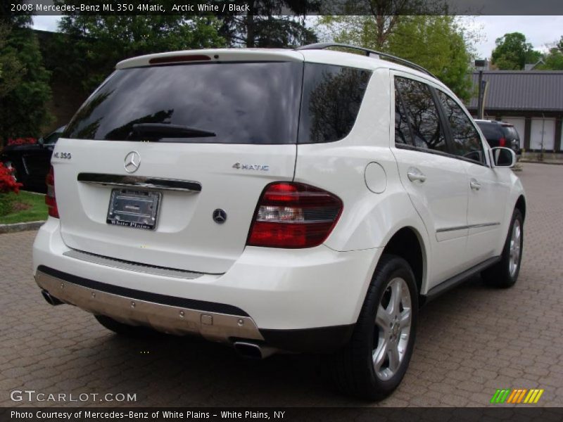 Arctic White / Black 2008 Mercedes-Benz ML 350 4Matic