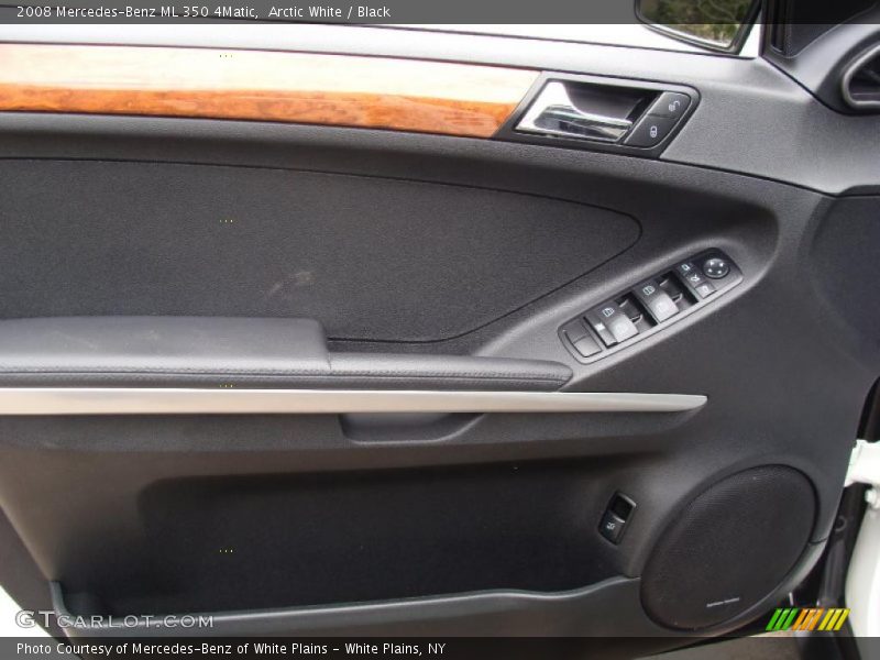 Arctic White / Black 2008 Mercedes-Benz ML 350 4Matic
