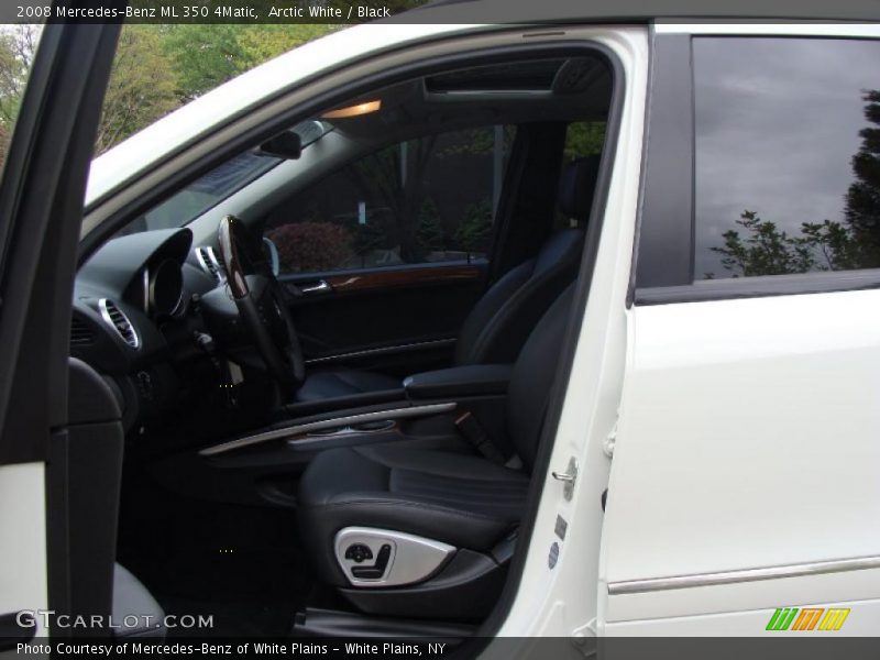 Arctic White / Black 2008 Mercedes-Benz ML 350 4Matic