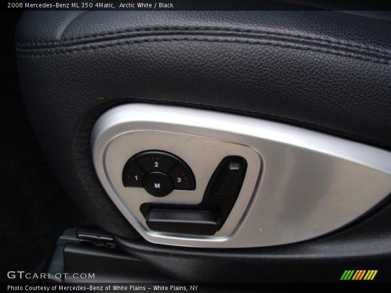 Arctic White / Black 2008 Mercedes-Benz ML 350 4Matic