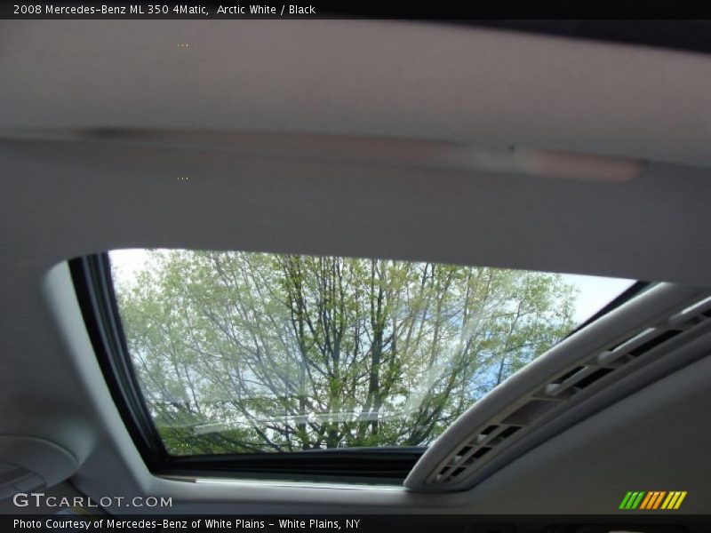 Arctic White / Black 2008 Mercedes-Benz ML 350 4Matic
