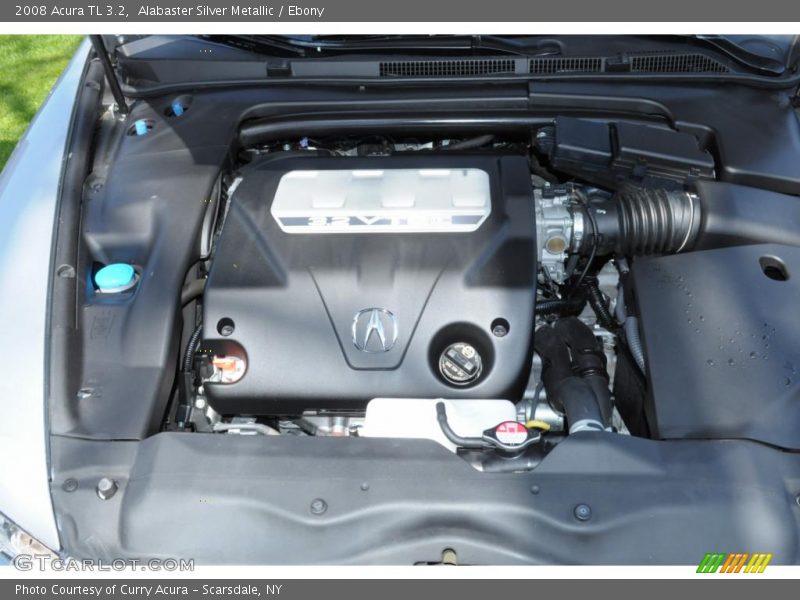 Alabaster Silver Metallic / Ebony 2008 Acura TL 3.2