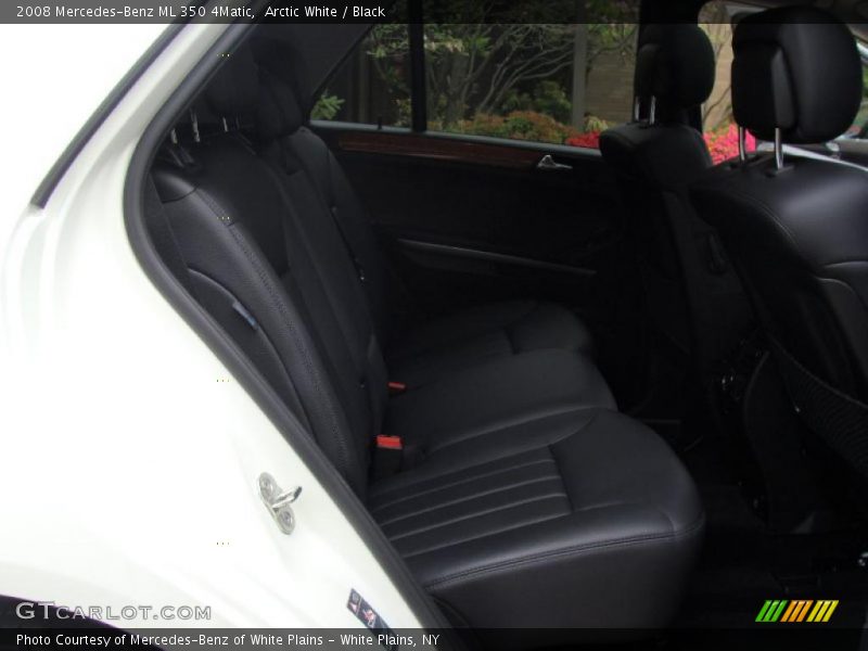 Arctic White / Black 2008 Mercedes-Benz ML 350 4Matic