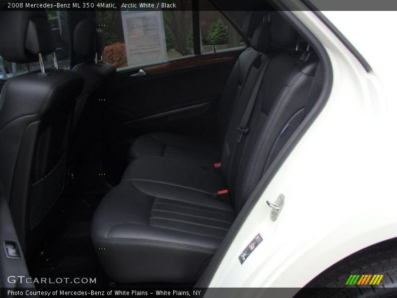 Arctic White / Black 2008 Mercedes-Benz ML 350 4Matic