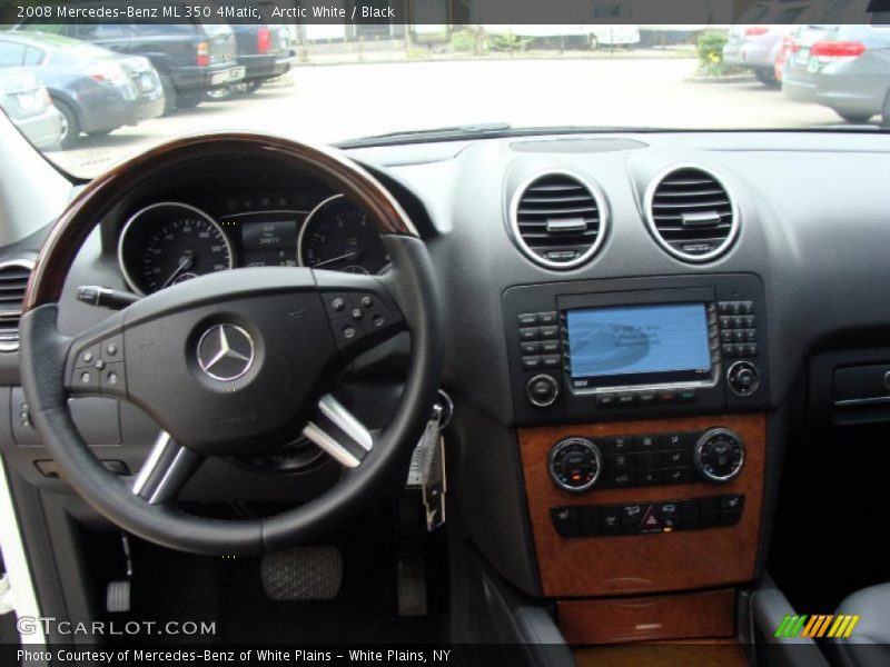 Arctic White / Black 2008 Mercedes-Benz ML 350 4Matic