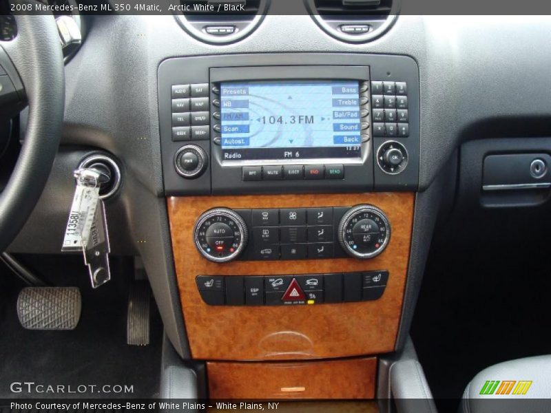 Arctic White / Black 2008 Mercedes-Benz ML 350 4Matic