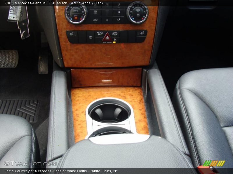 Arctic White / Black 2008 Mercedes-Benz ML 350 4Matic