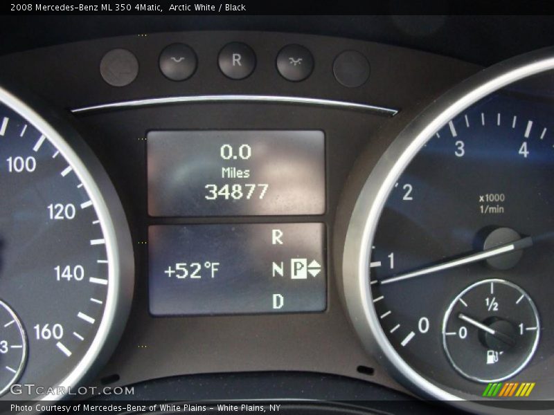Arctic White / Black 2008 Mercedes-Benz ML 350 4Matic
