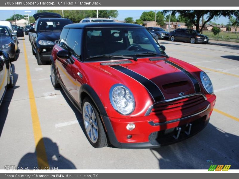 Chili Red / Panther Black 2006 Mini Cooper S Hardtop