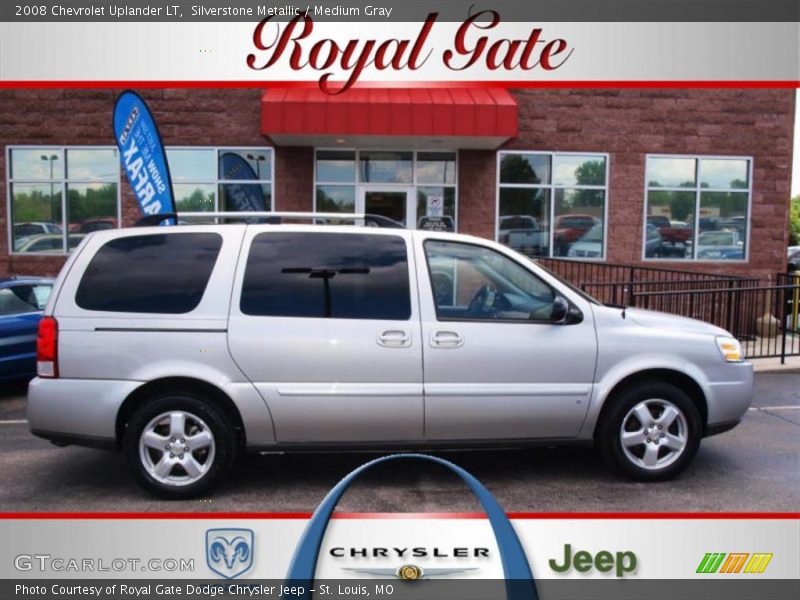 Silverstone Metallic / Medium Gray 2008 Chevrolet Uplander LT