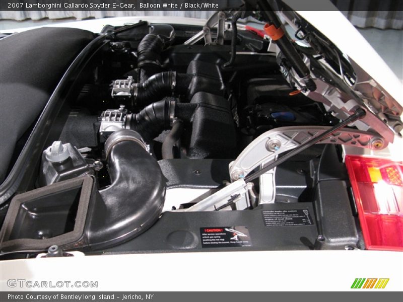 Balloon White / Black/White 2007 Lamborghini Gallardo Spyder E-Gear