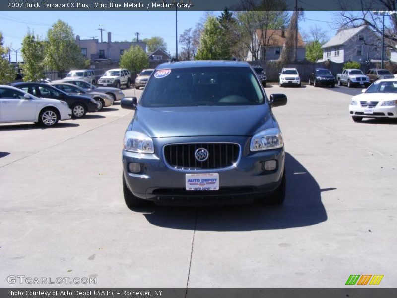 Ming Blue Metallic / Medium Gray 2007 Buick Terraza CX Plus