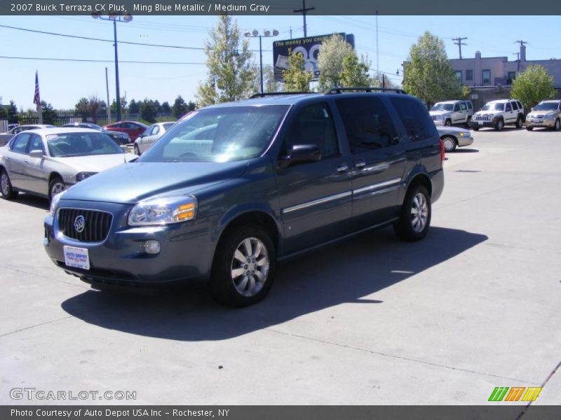 Ming Blue Metallic / Medium Gray 2007 Buick Terraza CX Plus