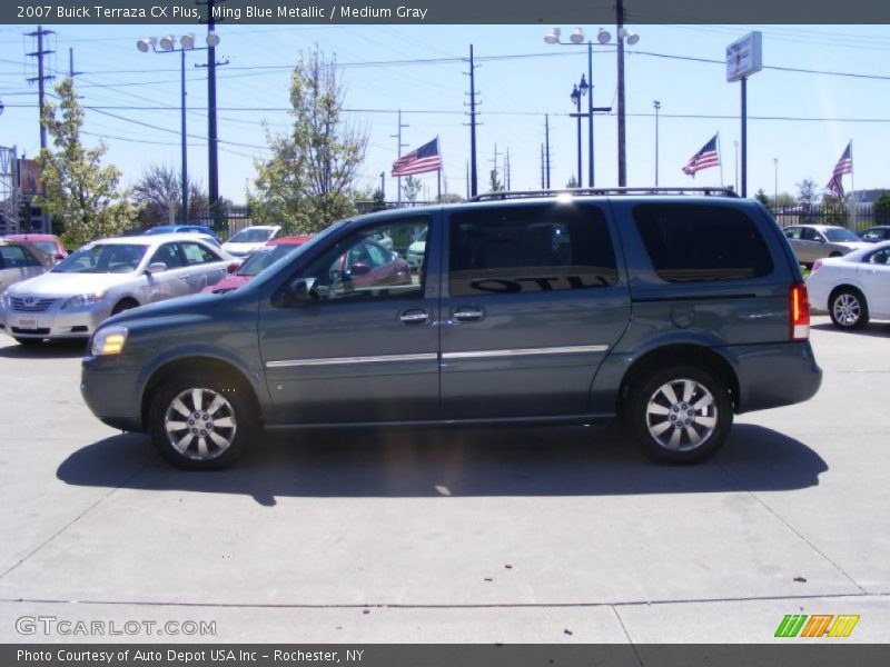 Ming Blue Metallic / Medium Gray 2007 Buick Terraza CX Plus