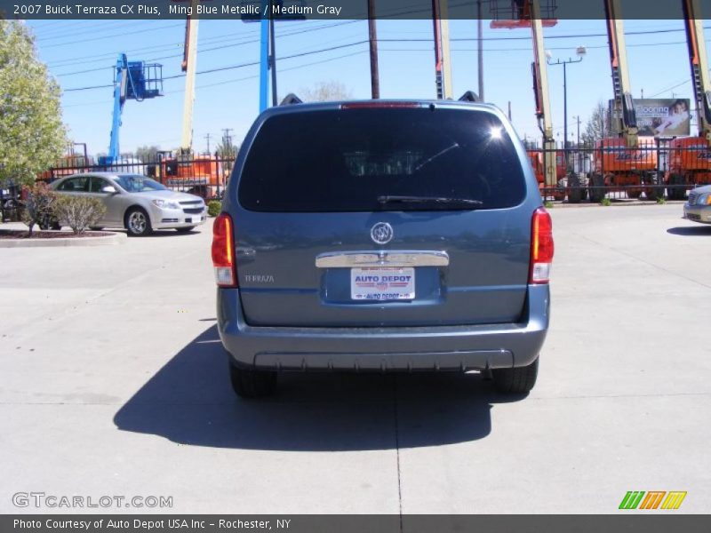 Ming Blue Metallic / Medium Gray 2007 Buick Terraza CX Plus