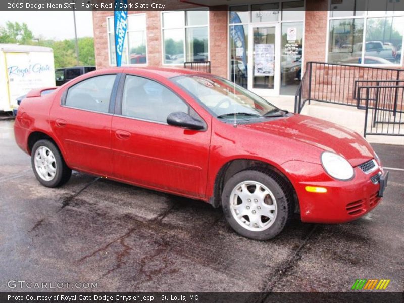Flame Red / Dark Slate Gray 2005 Dodge Neon SXT