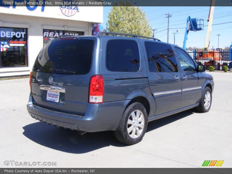 Ming Blue Metallic / Medium Gray 2007 Buick Terraza CX Plus