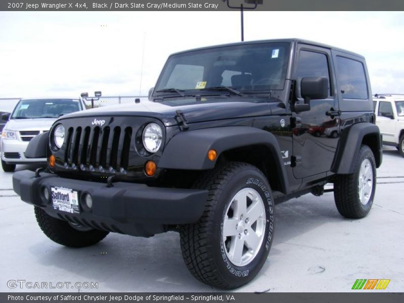 Black / Dark Slate Gray/Medium Slate Gray 2007 Jeep Wrangler X 4x4