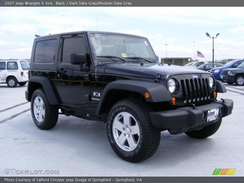 Black / Dark Slate Gray/Medium Slate Gray 2007 Jeep Wrangler X 4x4