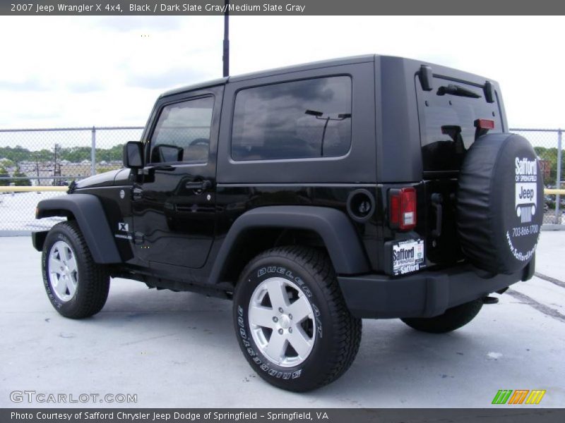 Black / Dark Slate Gray/Medium Slate Gray 2007 Jeep Wrangler X 4x4