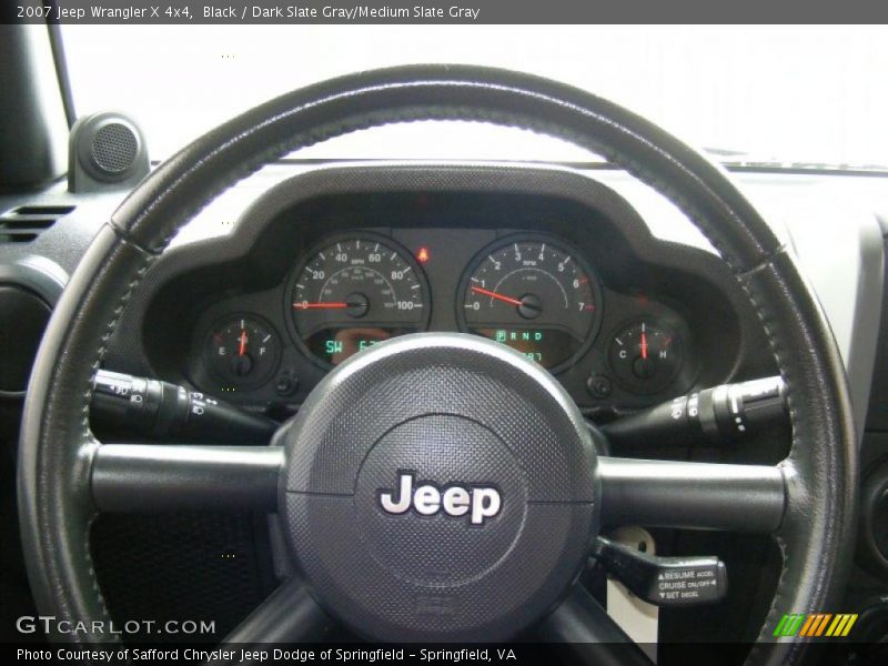 Black / Dark Slate Gray/Medium Slate Gray 2007 Jeep Wrangler X 4x4