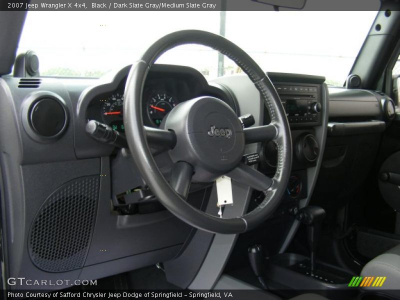 Black / Dark Slate Gray/Medium Slate Gray 2007 Jeep Wrangler X 4x4