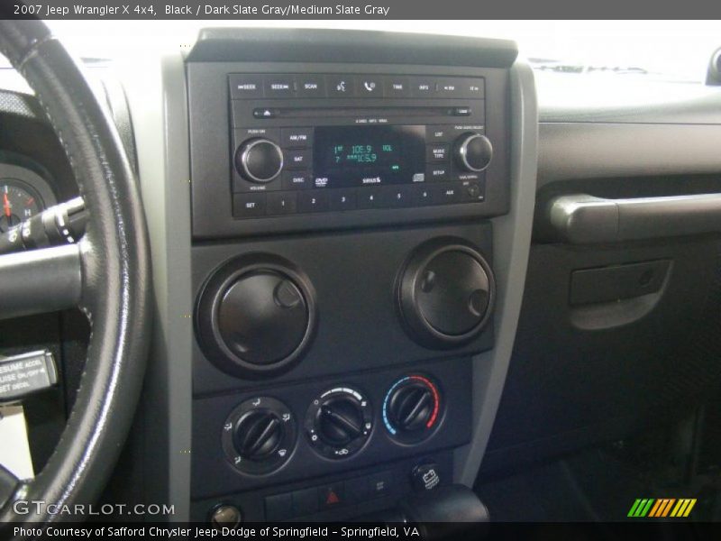 Black / Dark Slate Gray/Medium Slate Gray 2007 Jeep Wrangler X 4x4