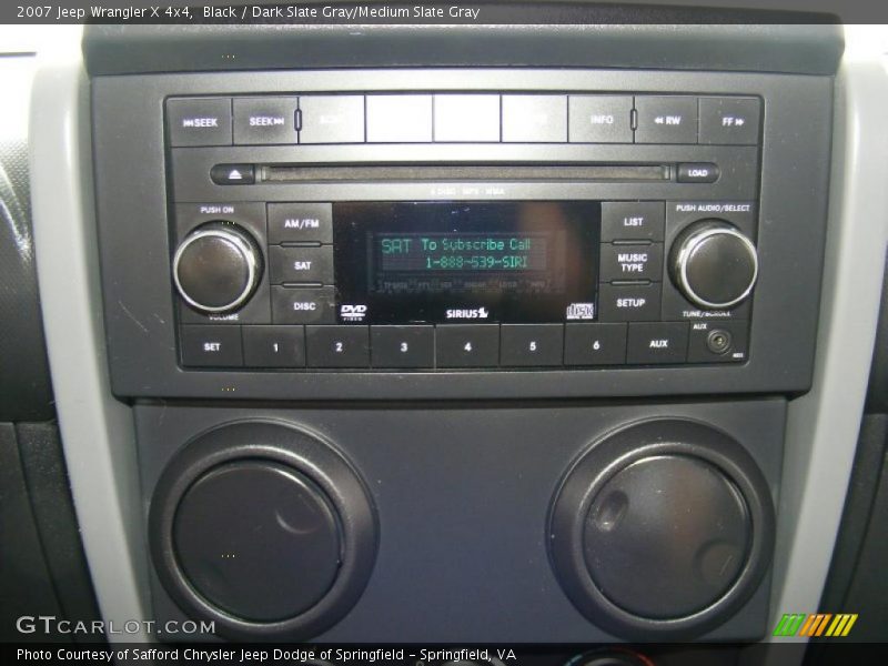 Black / Dark Slate Gray/Medium Slate Gray 2007 Jeep Wrangler X 4x4