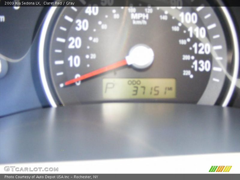 Claret Red / Gray 2009 Kia Sedona LX