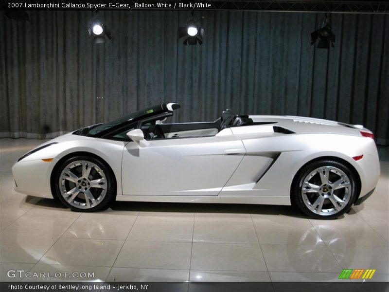 Balloon White / Black/White 2007 Lamborghini Gallardo Spyder E-Gear