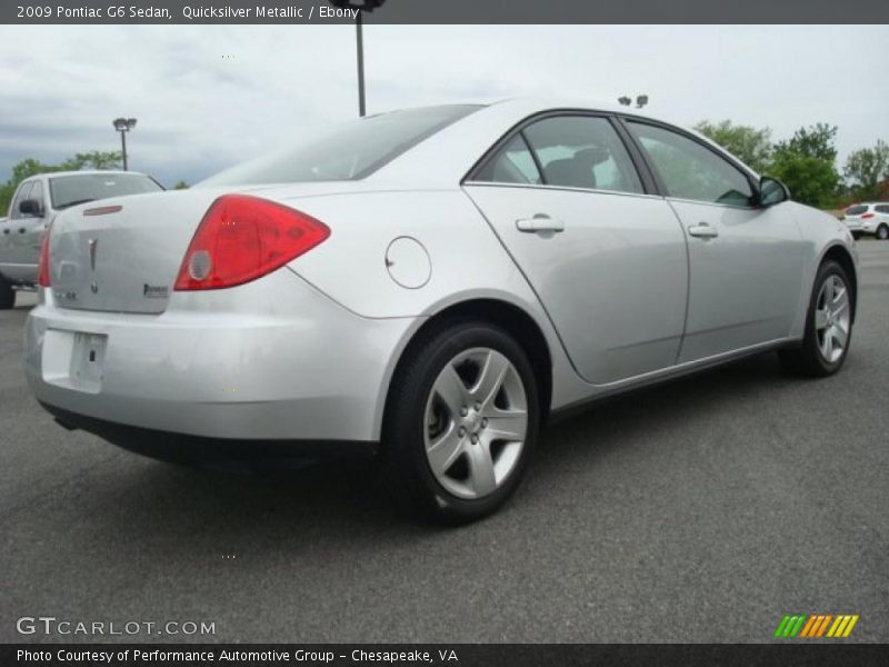 Quicksilver Metallic / Ebony 2009 Pontiac G6 Sedan