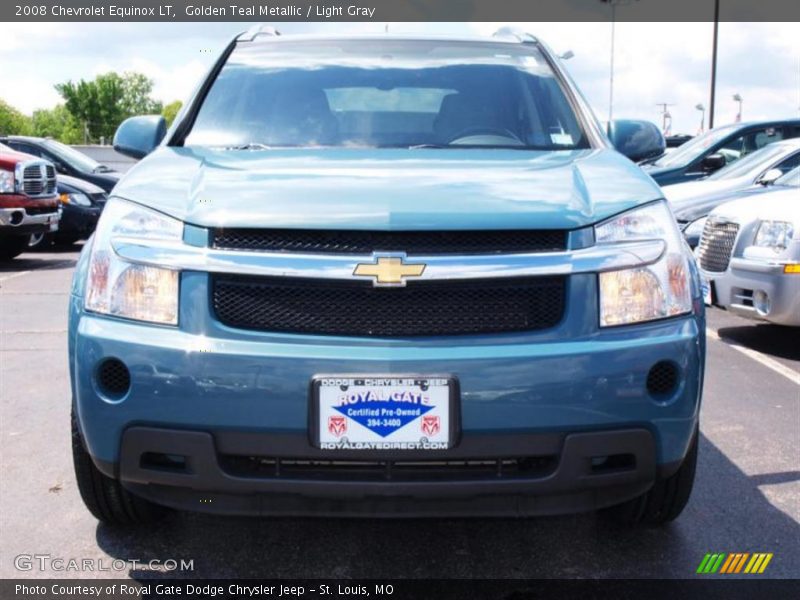Golden Teal Metallic / Light Gray 2008 Chevrolet Equinox LT