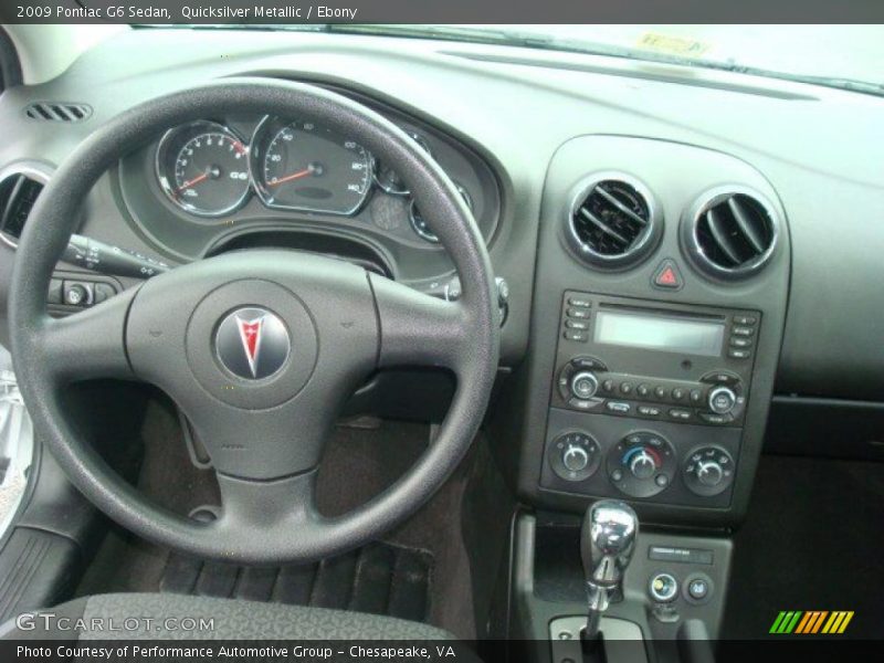 Quicksilver Metallic / Ebony 2009 Pontiac G6 Sedan