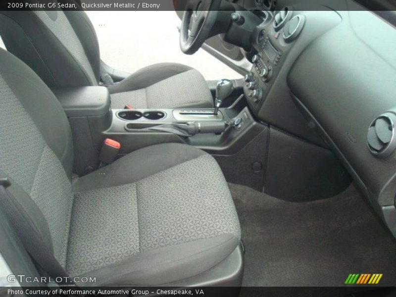 Quicksilver Metallic / Ebony 2009 Pontiac G6 Sedan