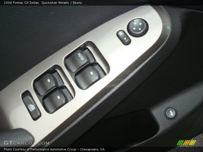 Quicksilver Metallic / Ebony 2009 Pontiac G6 Sedan