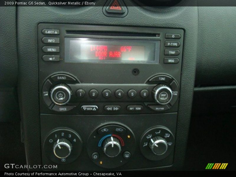 Quicksilver Metallic / Ebony 2009 Pontiac G6 Sedan
